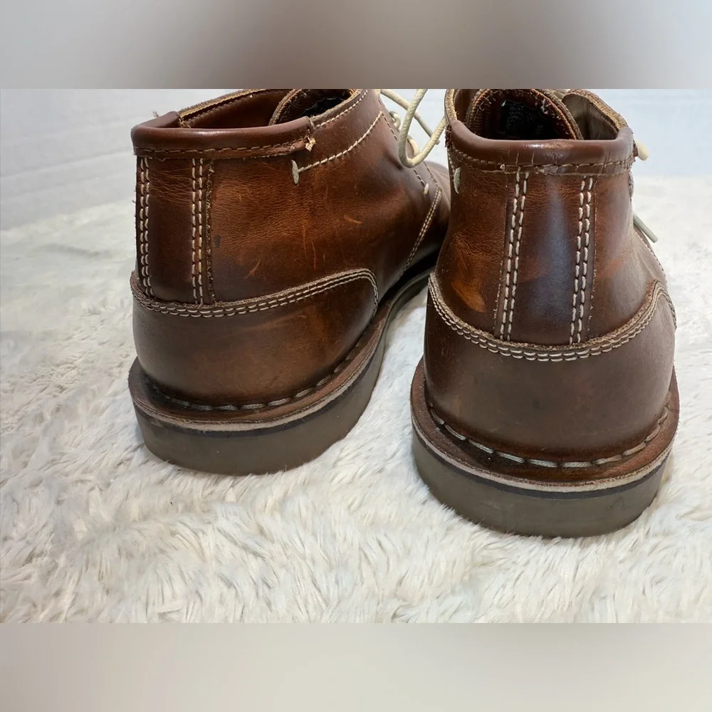 Kenneth Cole Reaction size 10.5 brown men’s leather Desert Sun Chukka boots